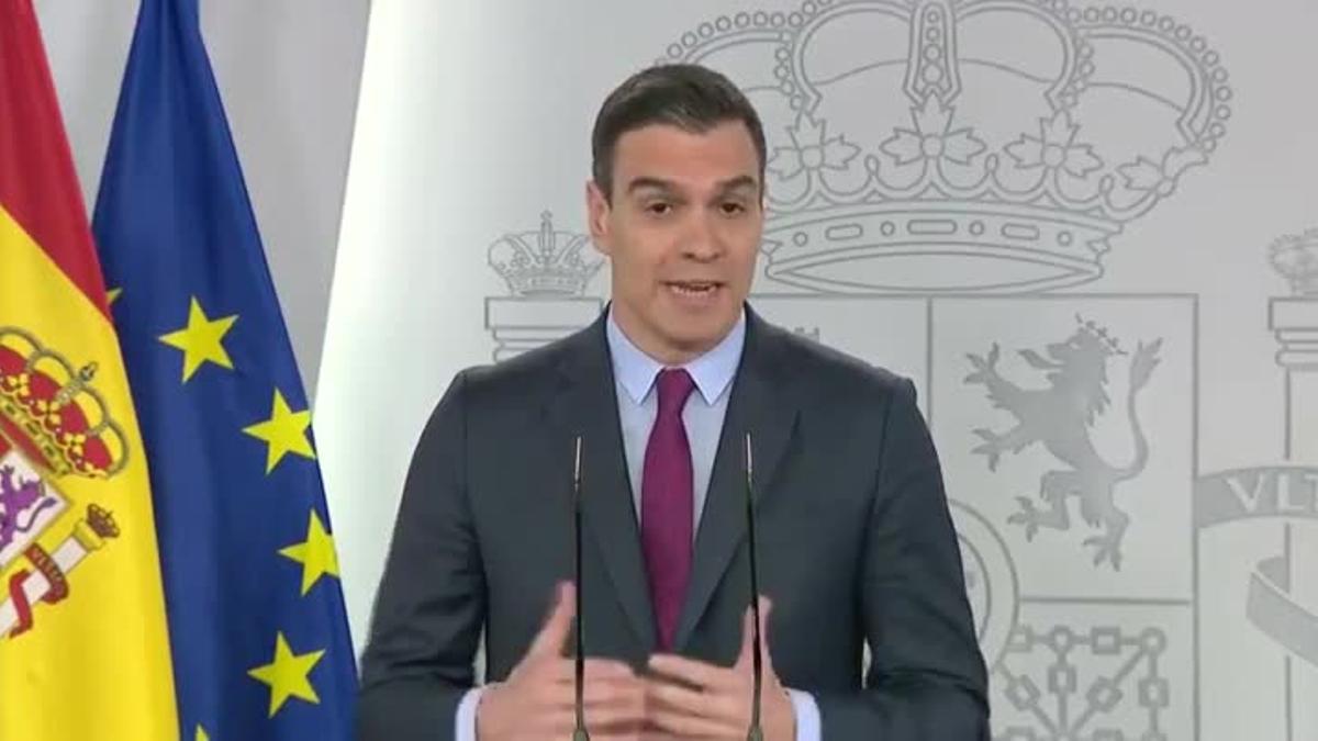 Pedro Sánchez asegura que habrá un homenaje a las víctimas después de doblegar al coronavirus