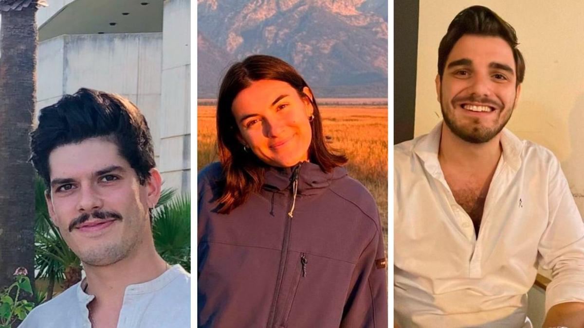 De derecha a izquierda, Daniel, Elena y Álvaro. | L.O