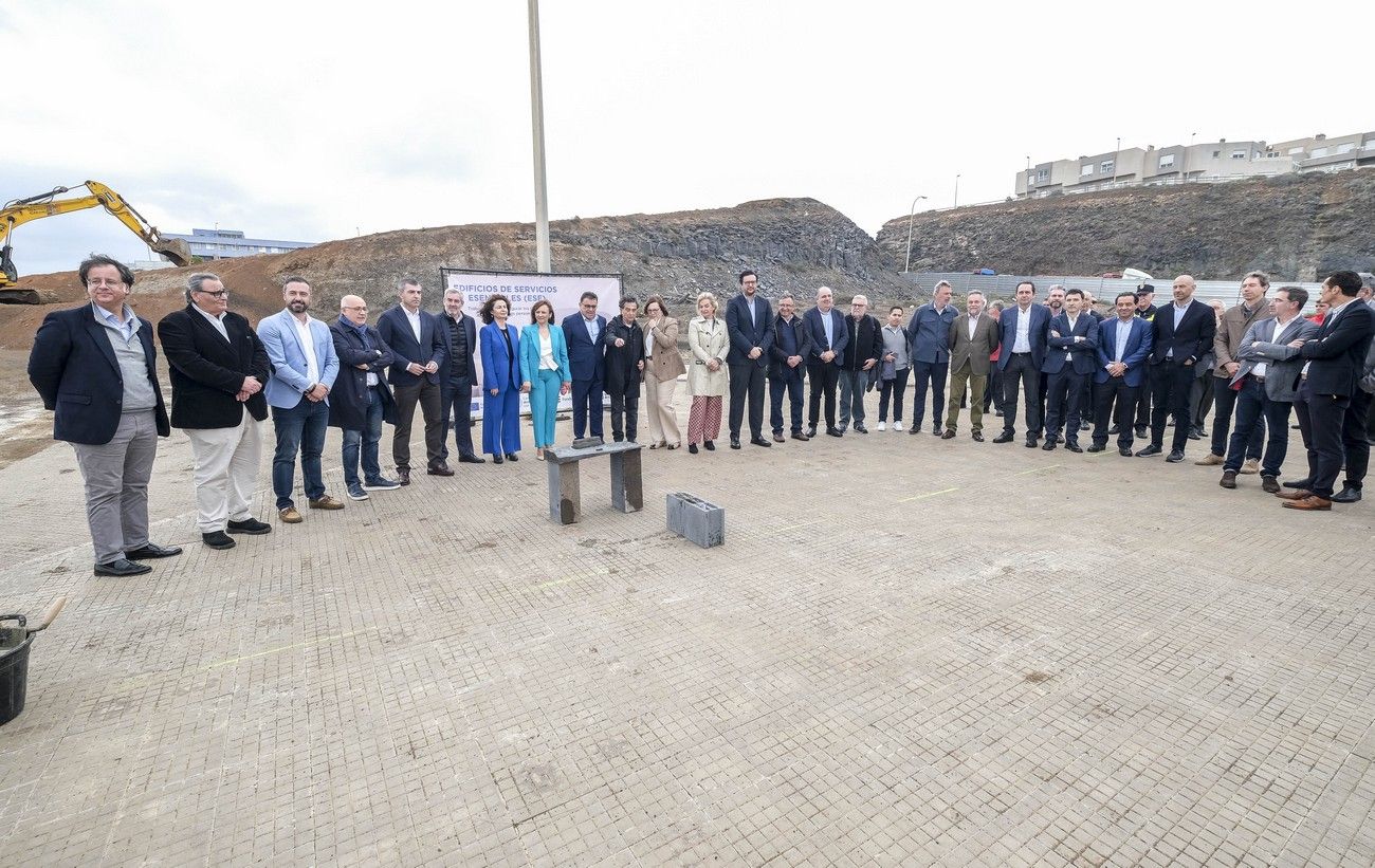 Primera piedra del Edificio de los Servicios Esenciales (ESE) en Gran Canaria