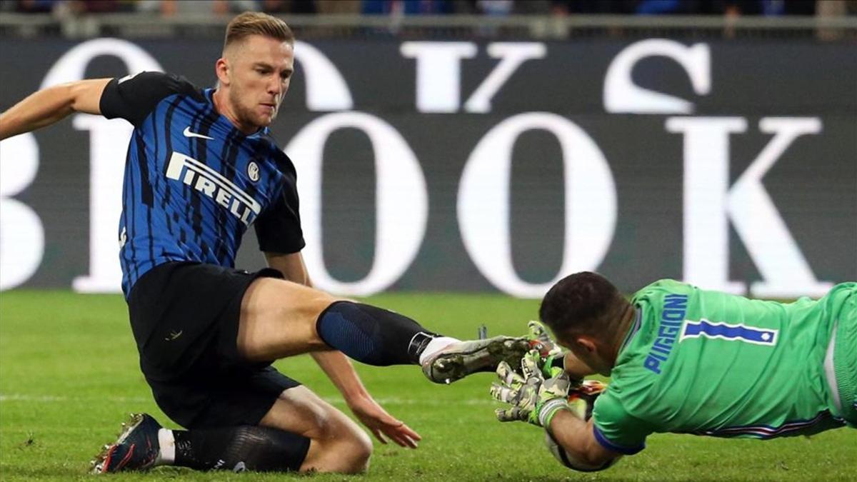 Skriniar en un encuentro frente a la Sampdoria