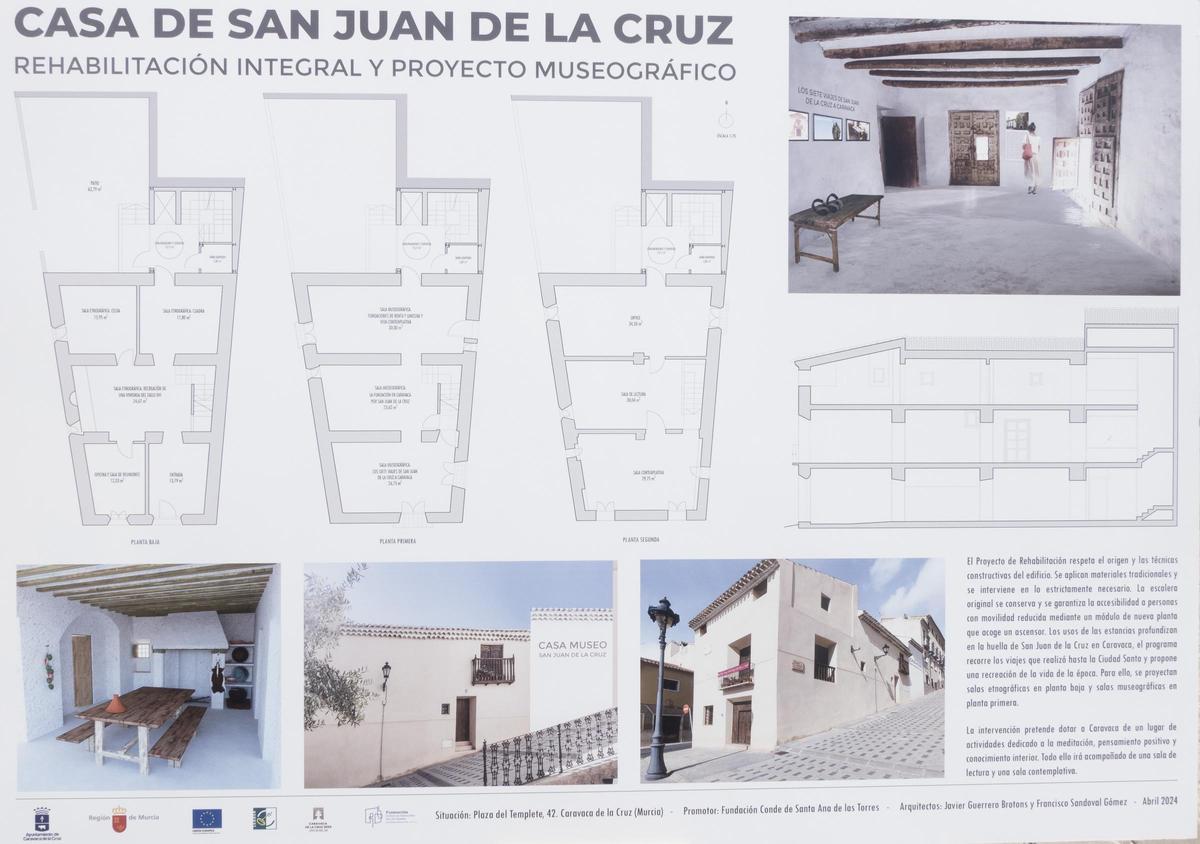 Presentación del proyecto de puesta en valor de la Casa de San Juan de la Cruz en Caravaca