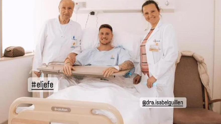Vigaray estará entre 6 y 8 semanas de baja tras ser operado en Madrid