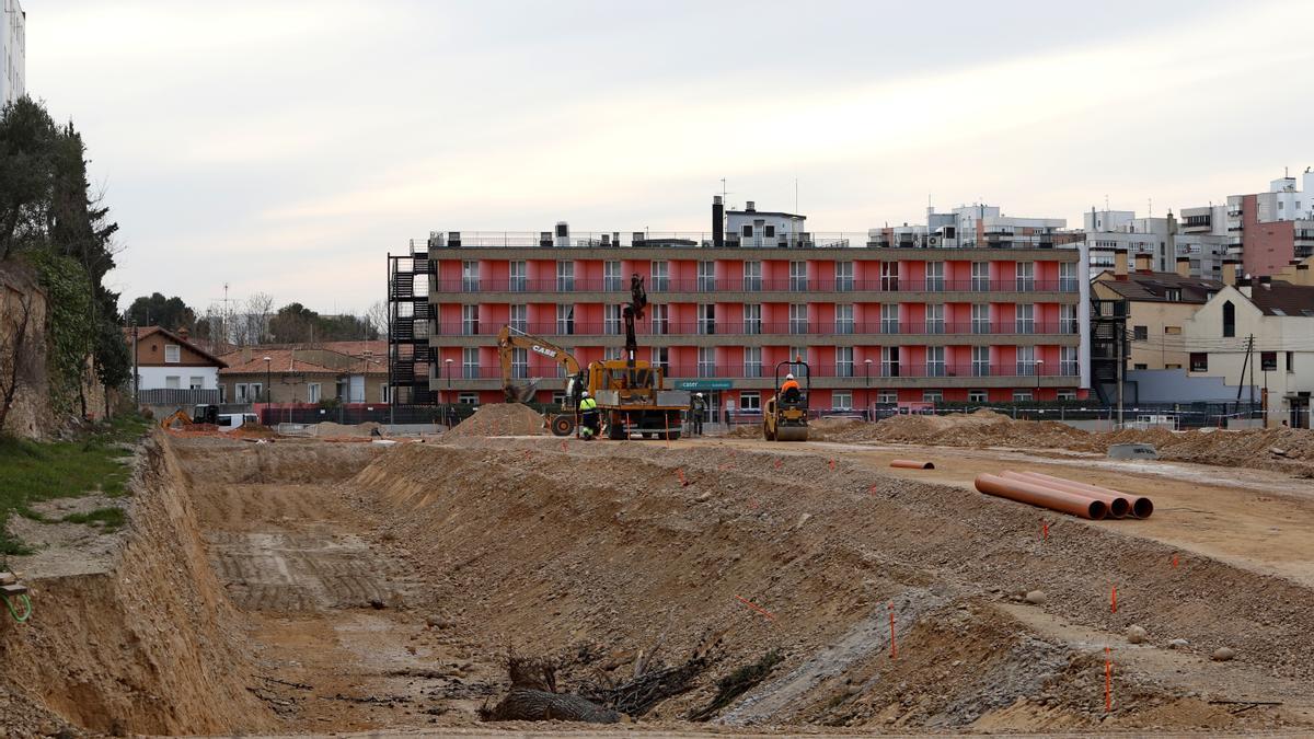 Obras en los antiguos depósitos de Pigantelli.