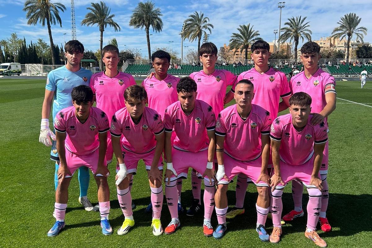 El juvenil del CD Castellón se adelantó en Elche, pero al final acabó empatando.