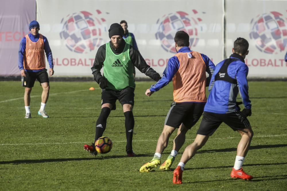 Entrenamiento del Real Oviedo en El Requexón