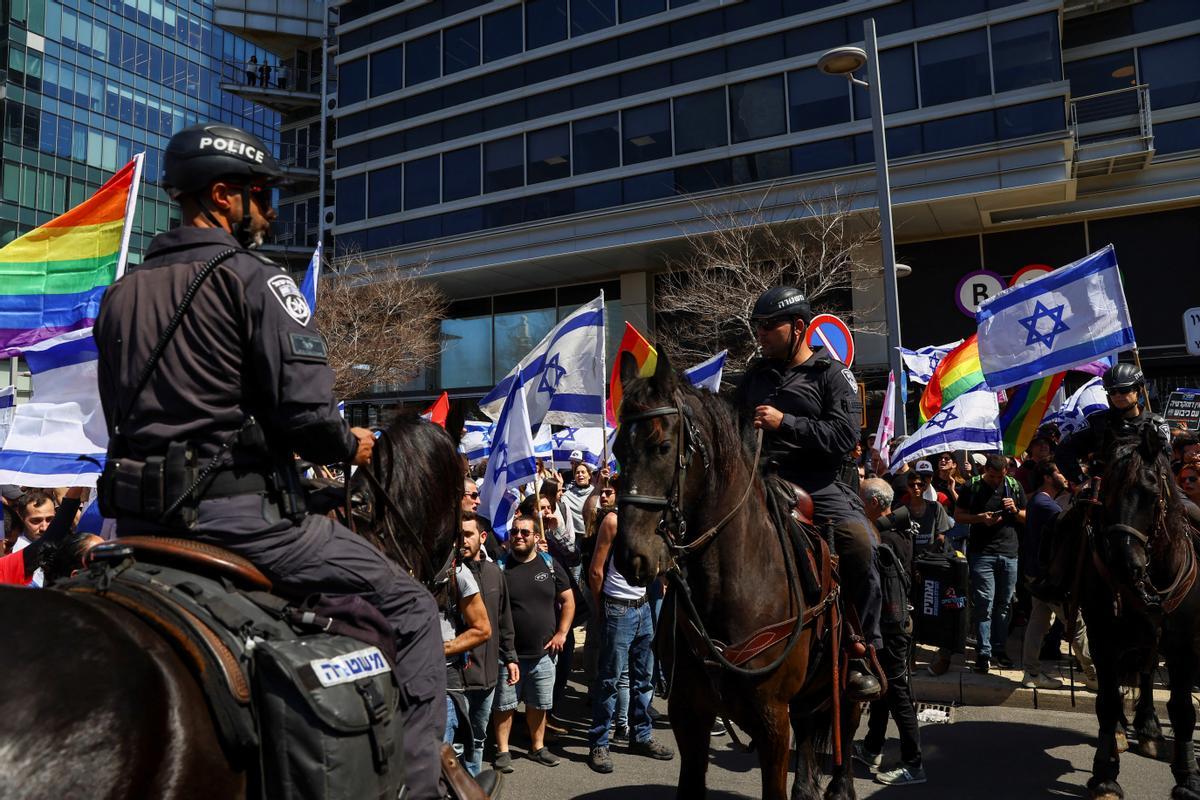 Protestas en Tel Aviv por la polémica reforma judicial del Gobierno de Netanyahu