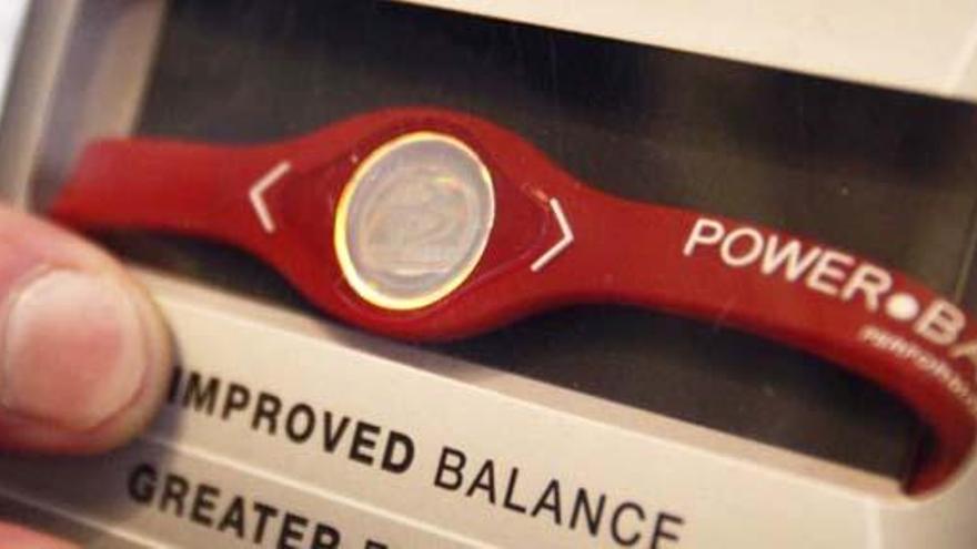 Una pulsera Power Balance.