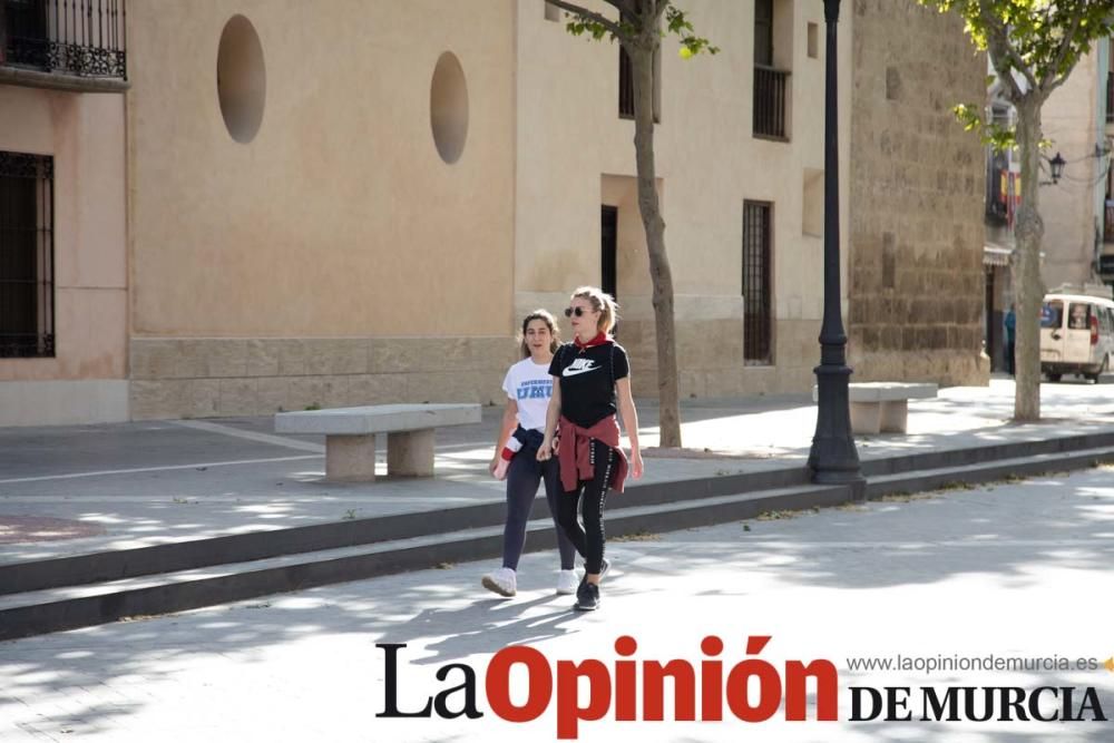 Desescalada en Caravaca: Los 'runners' se ataviaro