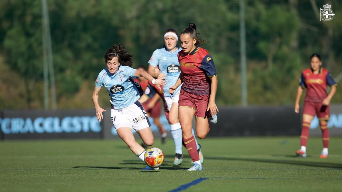 Redru, durante el partido ante As Celtas