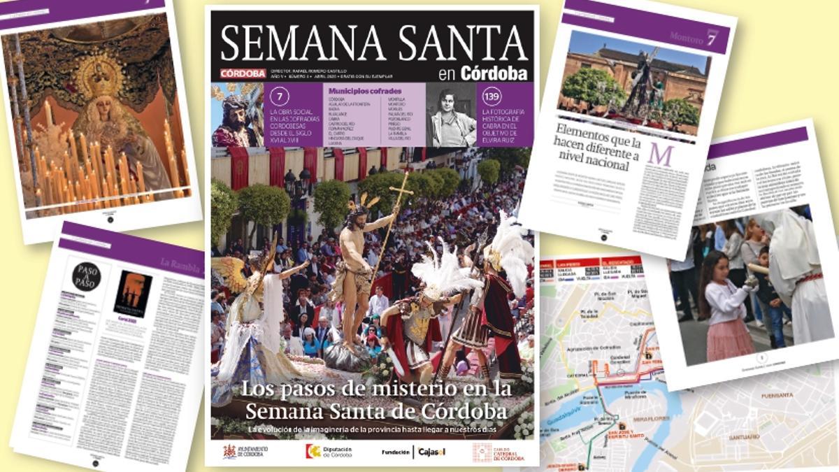 Imagen de la portada y de las páginas interiores de la revista 'Semana Santa en Córdoba', de Diario CÓRDOBA.