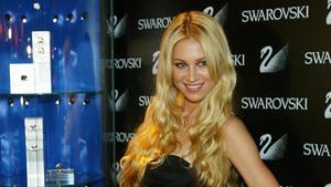 Anna Kournikova, en la inauguración de una tienda de Swarovski en el Portal del Angel, en Barcelona. 