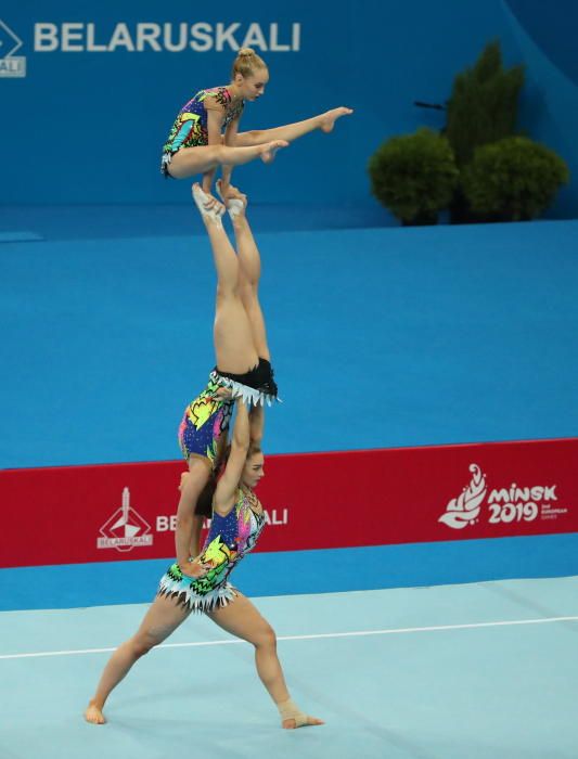 Acrobacias en los Juegos Europeos de Minsk 2019