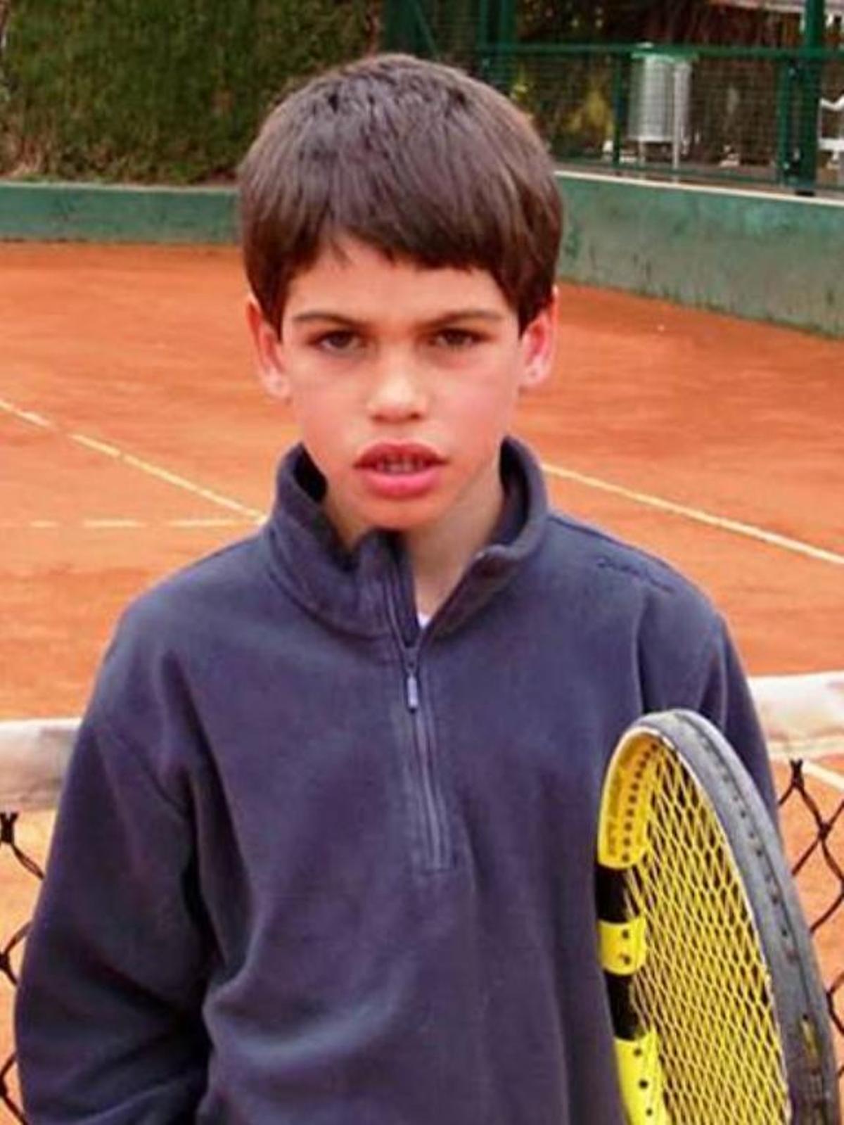 Carlos Alcaraz de pequeño