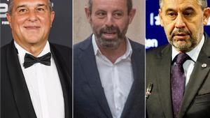 Laporta, Rosell y Bartomeu.