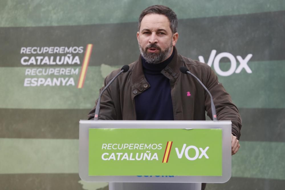 Acte electoral de Vox a Girona amb Santiago Abascal