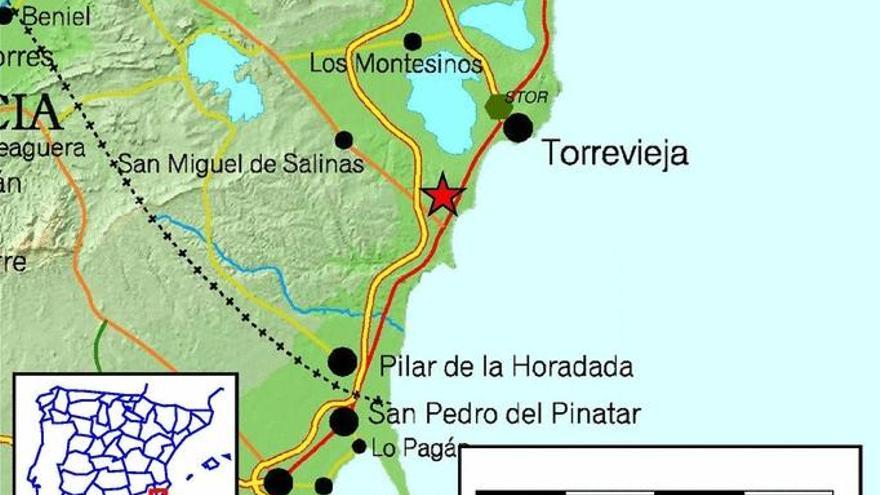 Un terremoto de 2,4 grados sacude Torrevieja