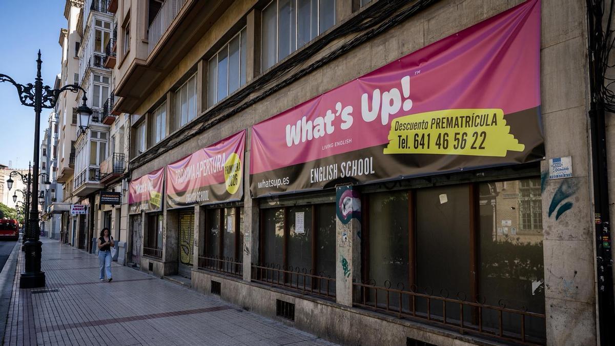 Local de la calle de Conde Aranda donde va a abrir una nueva academia de inglés