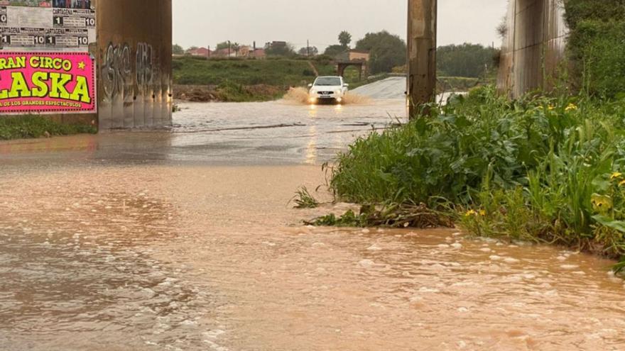 El Camino del Sifón, inundado durante las lluvias del pasado marzo.