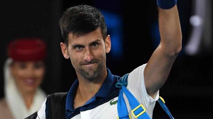 Novak Djokovic en el Open de Australia.