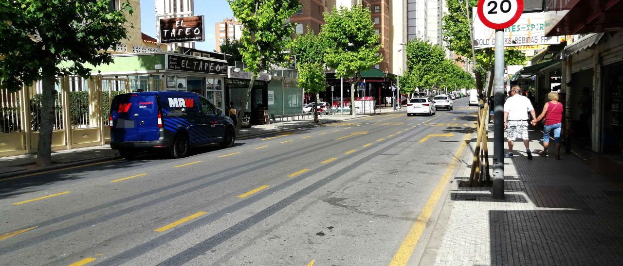 La calle Ibiza de Benidorm.