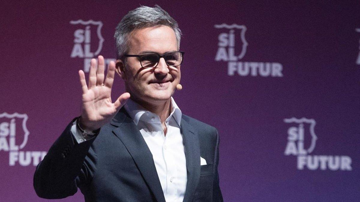 Víctor Font en el acto de presentación de 'Sí al Futur'