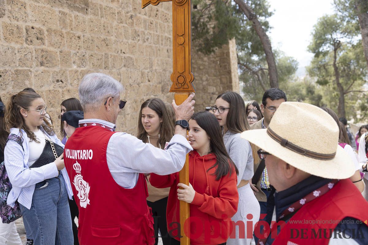 La vicaría de Cartagena, la UCAM, junto a asociaciones y peregrinos de toda España se ponen a los pies de la Vera Cruz