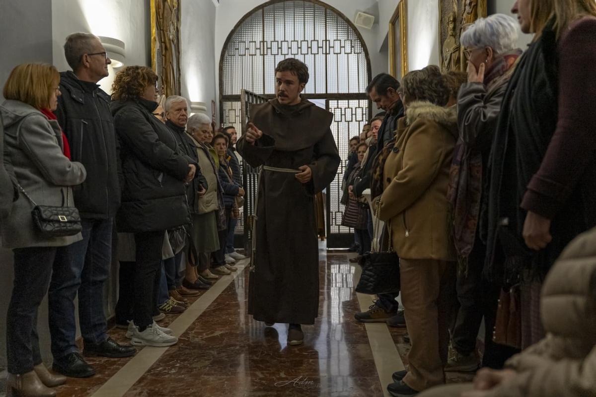 Durante un momento de la visita