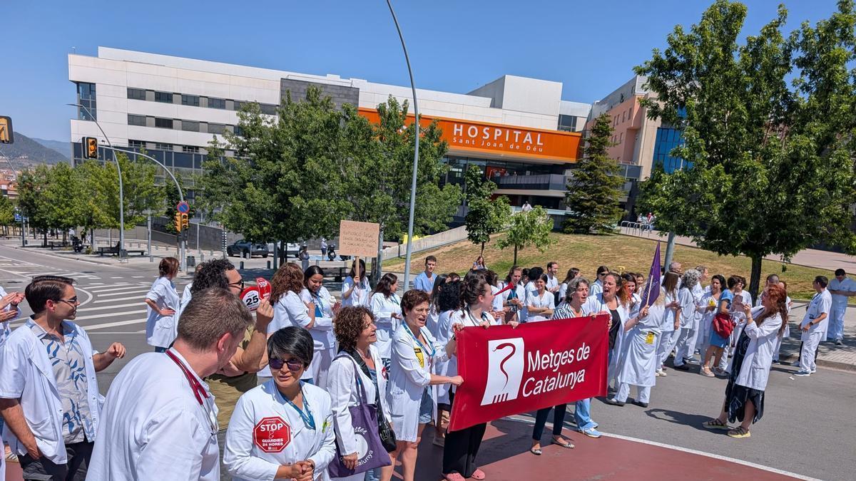 La protesta dels metges a Catalunya