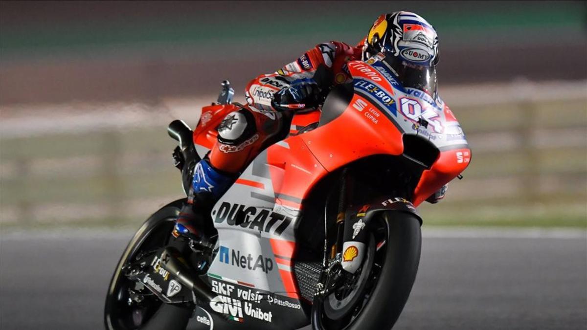 Andrea Dovizioso ganó en Losail y es el primer líder del Mundial