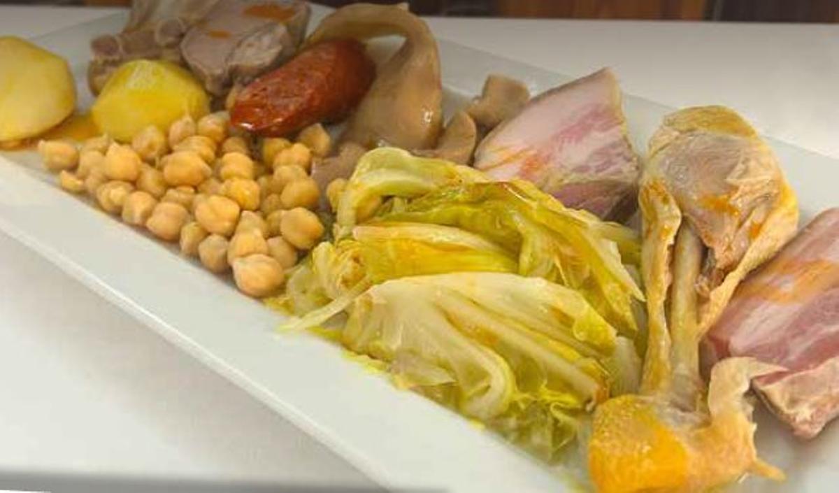 Uno de los platos principales de Mesón el Gallego