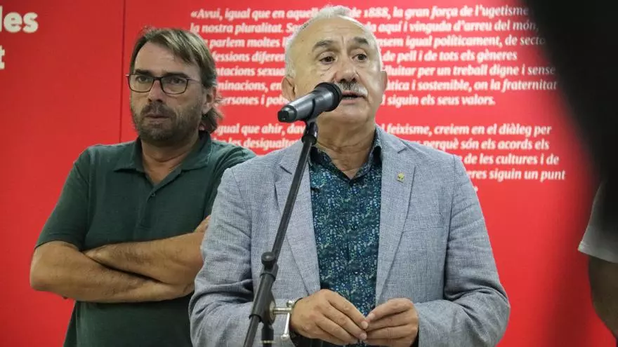 Álvarez (UGT) recorda a Junts i ERC que "la immensa majoria dels catalans" volen que Sánchez sigui investit president