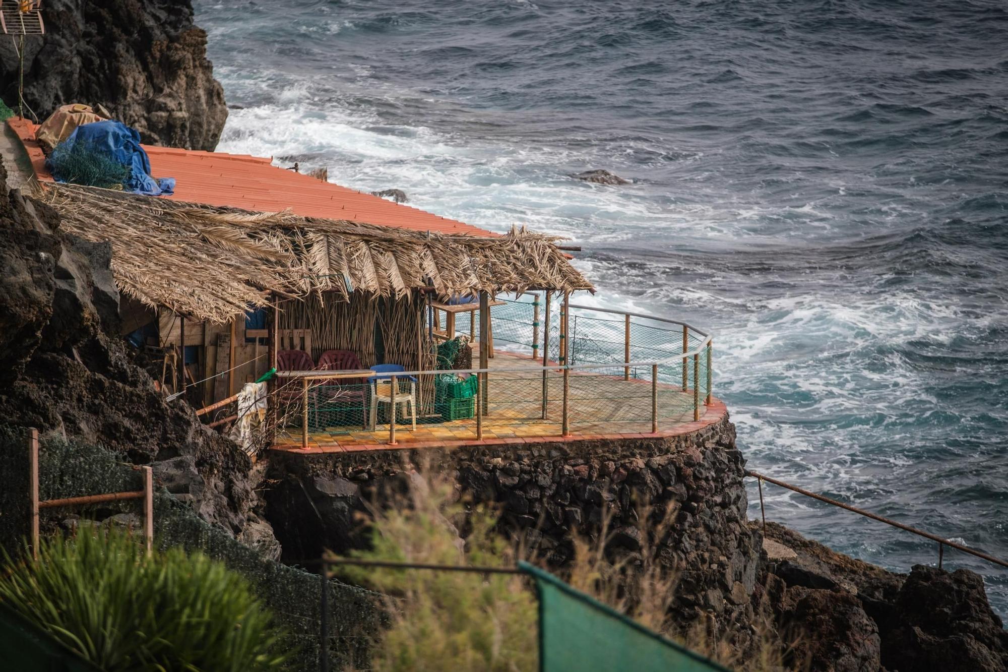 Casas irregulares que están en la costa de Santa Cruz, en la zona de La Vereda