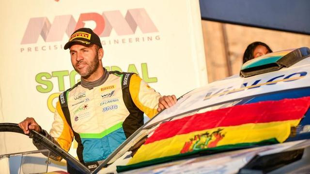 Murado, durante los actos de presentación del rallye. | CEDIDA