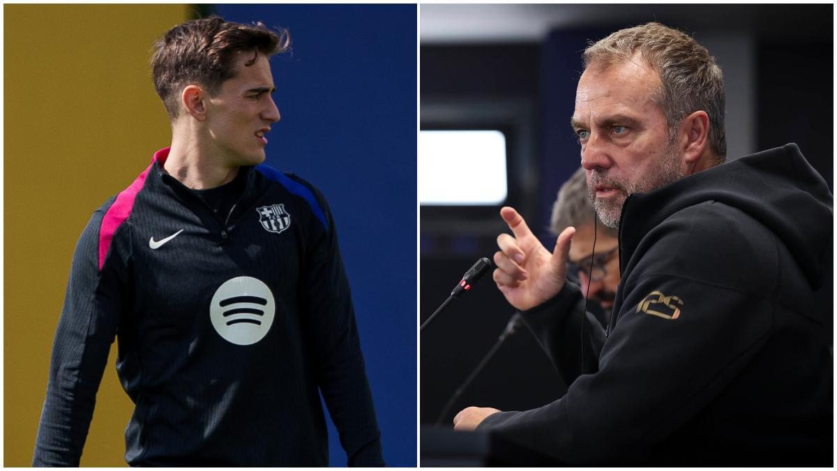 Gavi y Hansi Flick comparecen este martes en la previa del Barça Dortmund