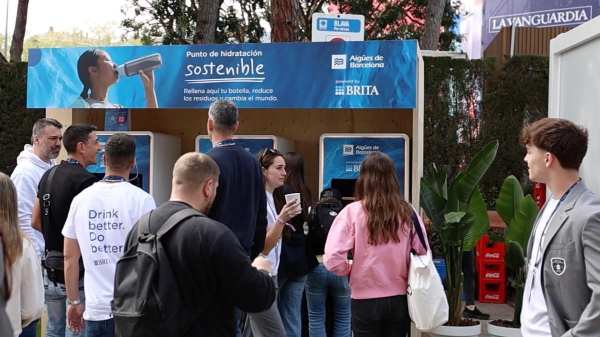 El stand de Brita en el Barcelona Open