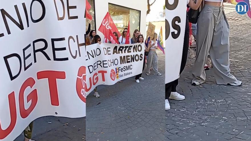 Trabajadores de comercio se concentran para exigir mejoras en su convenio