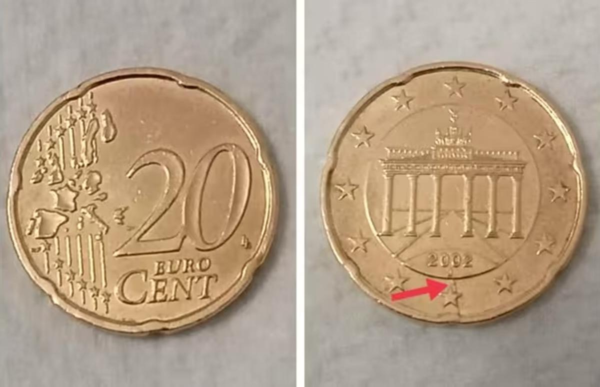 Moneda de 20 céntimos de Alemania de 2002