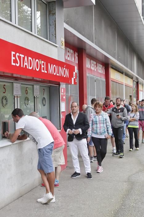 Venta de entradas en el Molinón para Soria