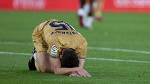 Christensen en el partido ante el Almería