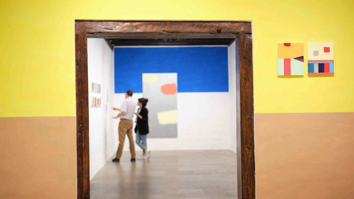Un detalle de una exposición de Luis Palmero en la Galería Artizar, en La Laguna.