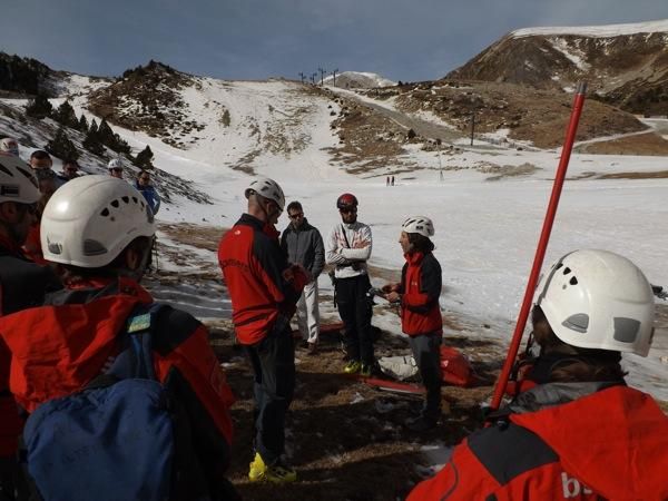 Simulacre de rescat a Vallter