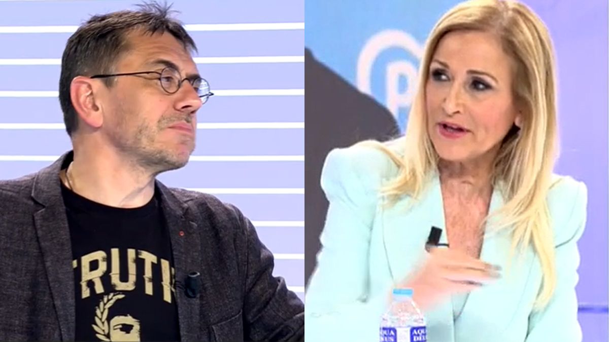 Cristina Cifuentes y Juan Carlos Monedero