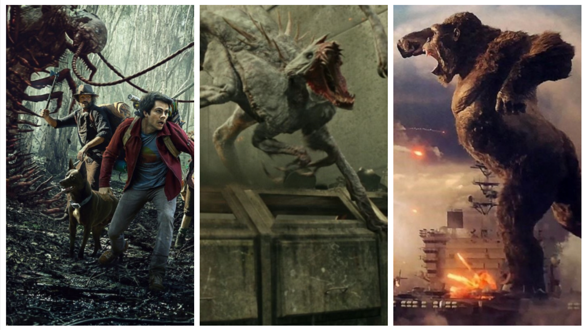 Fotogramas de 'Love &amp; Monsters', 'La guerra del mañana' y 'Kong vs Godzilla'