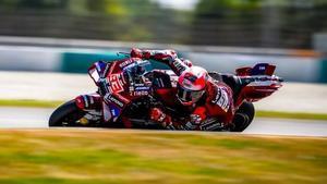 Marc Márquez durante los test de Sepang