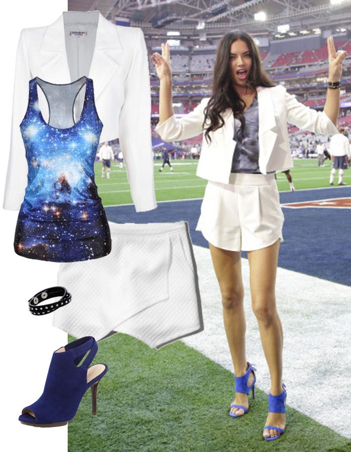Inspírate en Adriana Lima y luce un look de Super Bowl - Woman