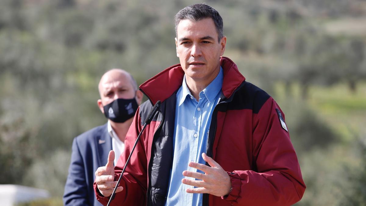 El presidente Sánchez visita la Sierra de las Nieves