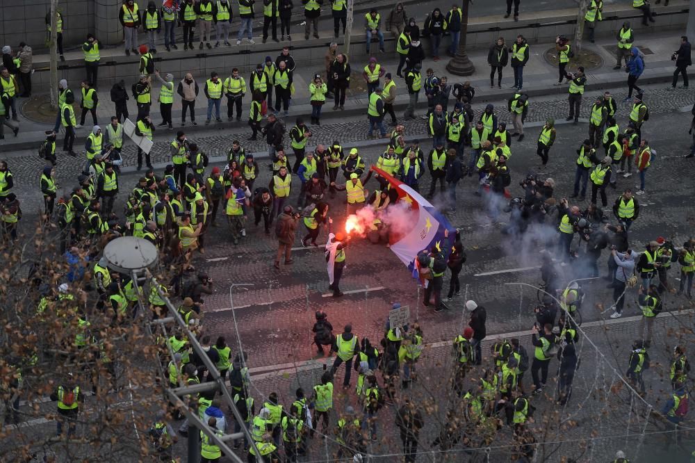 Protesta de los 'chalecos amarillos' en París