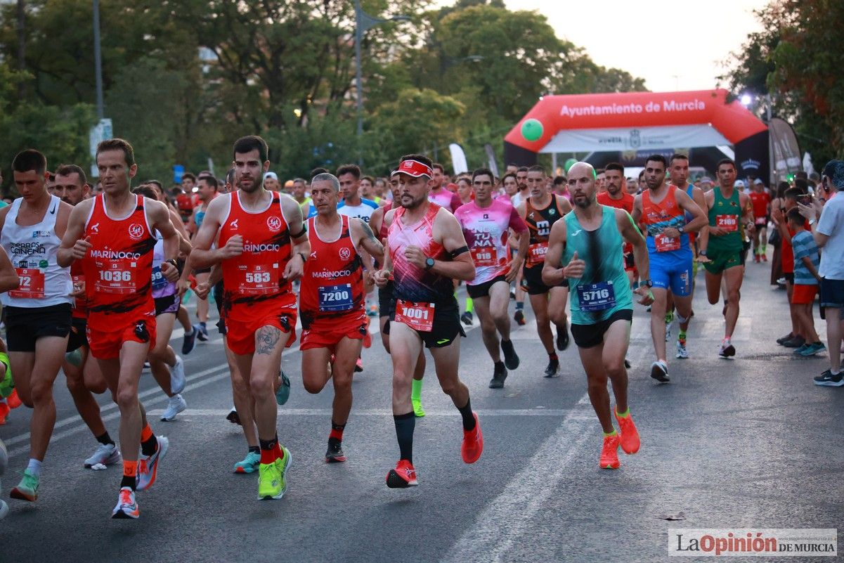 Las mejores imágenes de la carrera nocturna de Murcia