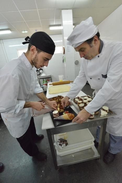 Platos de cine en la escuela de hostelería de Moreda de Aller