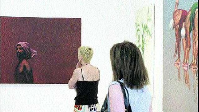 Un aspecto de la exposición de Nicieza Lavilla en El Arte de lo Imposible.